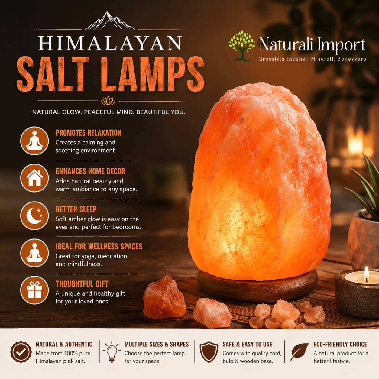 Lampade di sale dell'Himalaya: benefici per la salute, consigli per l'uso, come pulire e guida all'acquisto